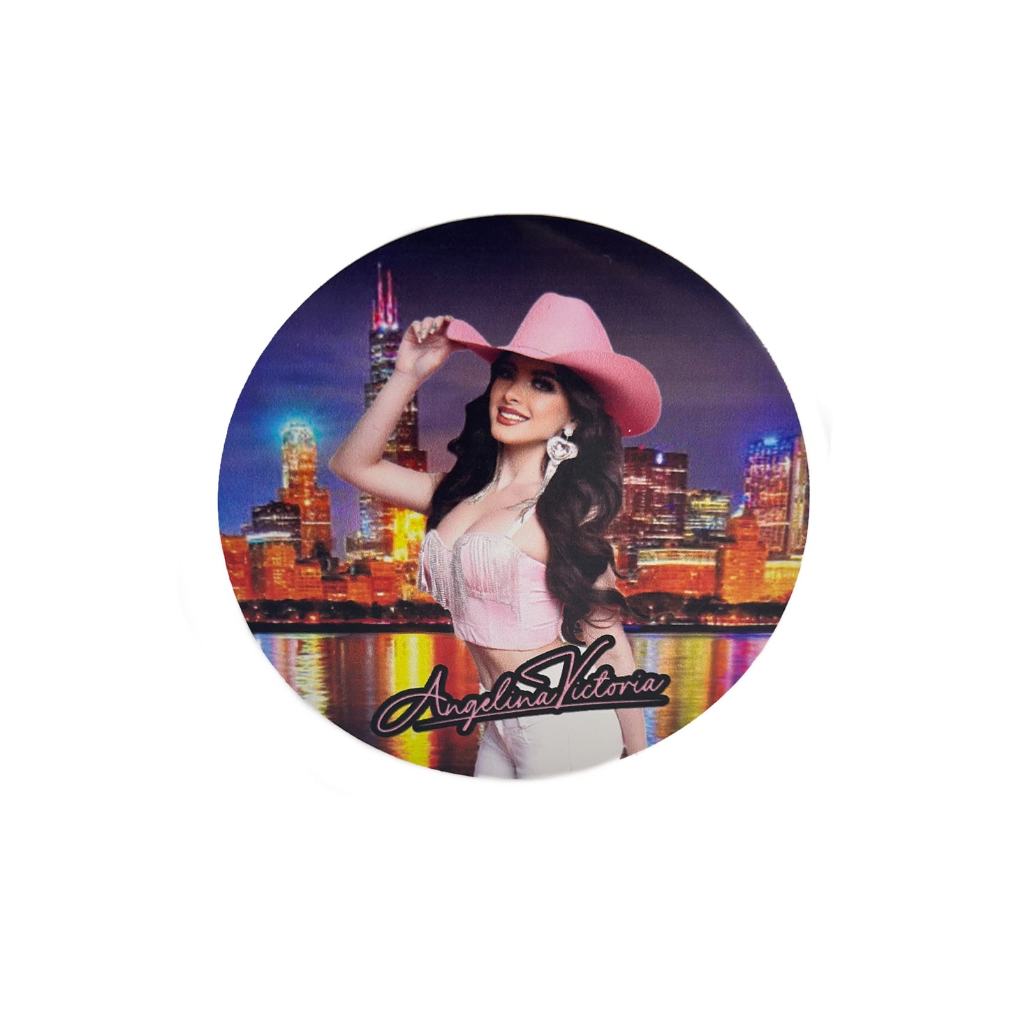 Angelina Victoria Sticker (Pink)